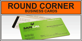 Full Color Rounded Corner Business Cards