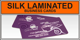 Full Color Silk Laminated Business Cards