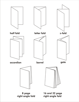 Brochure Folding Options