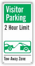 Visitor Parking - 2 Hour Limit - Tow Away Zone