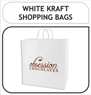 White Kraft Shopping Bags