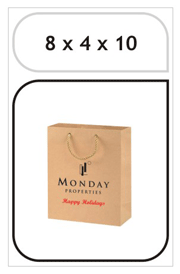 8 x 4 x 10 NATURAL KRAFT EUROTOTES